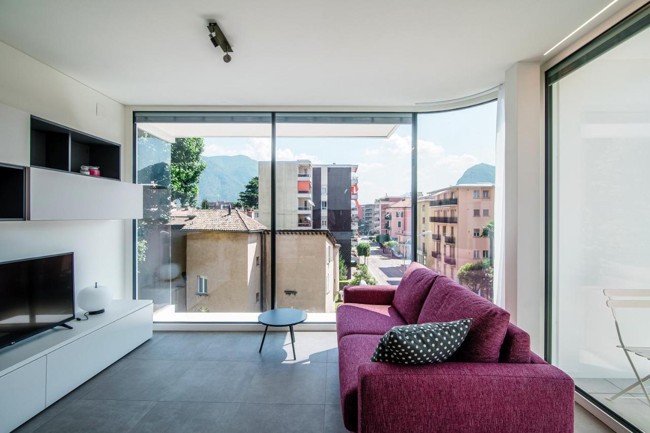 Flat Iron Apartments By Quokka 360 - Modern Building 5 Min From The Centre Of Lugano Viganello Exterior photo